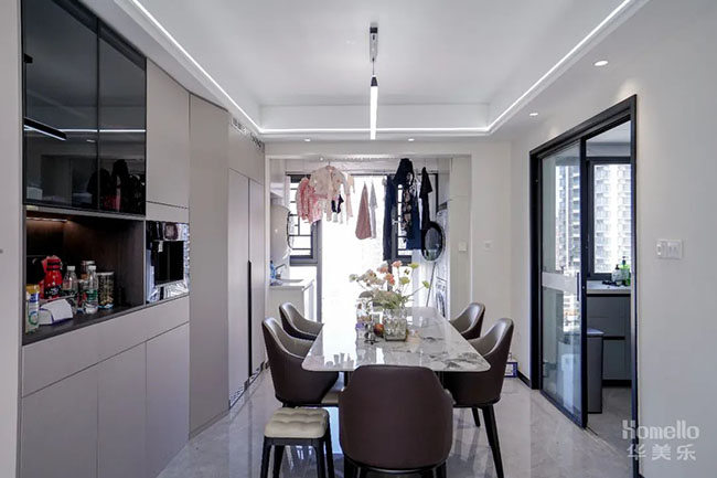 150㎡四居室現(xiàn)代風(fēng)，結(jié)構(gòu)簡(jiǎn)單舒適空間足，功能性拉滿的樂(lè)居